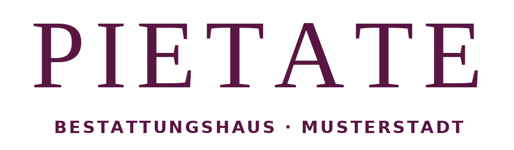 Pietate Bestattungshaus Logo (Platzhalter)